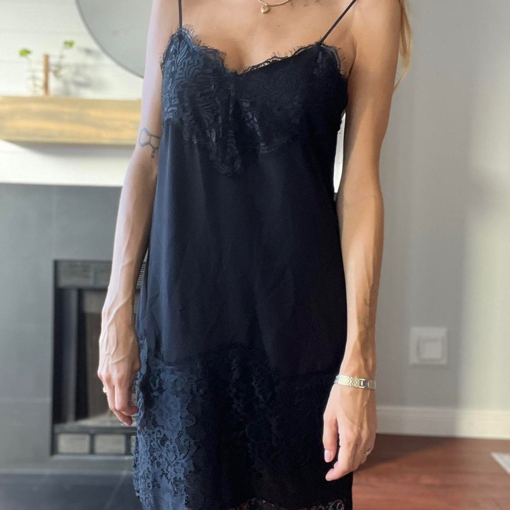 Haute Hippie Black Lace Dress